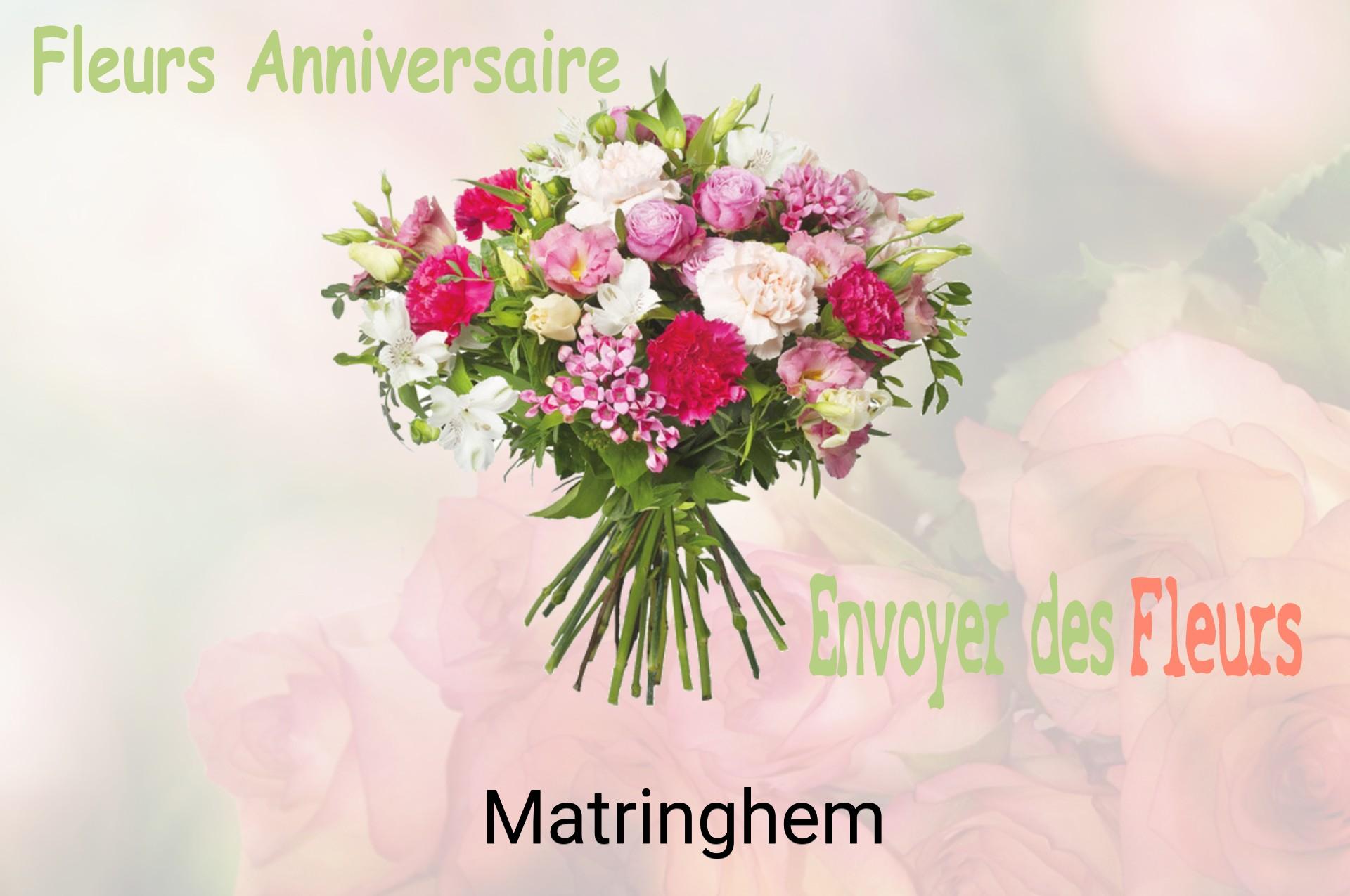 Bouquet de fleurs d’anniversaire livré à Matringhem
